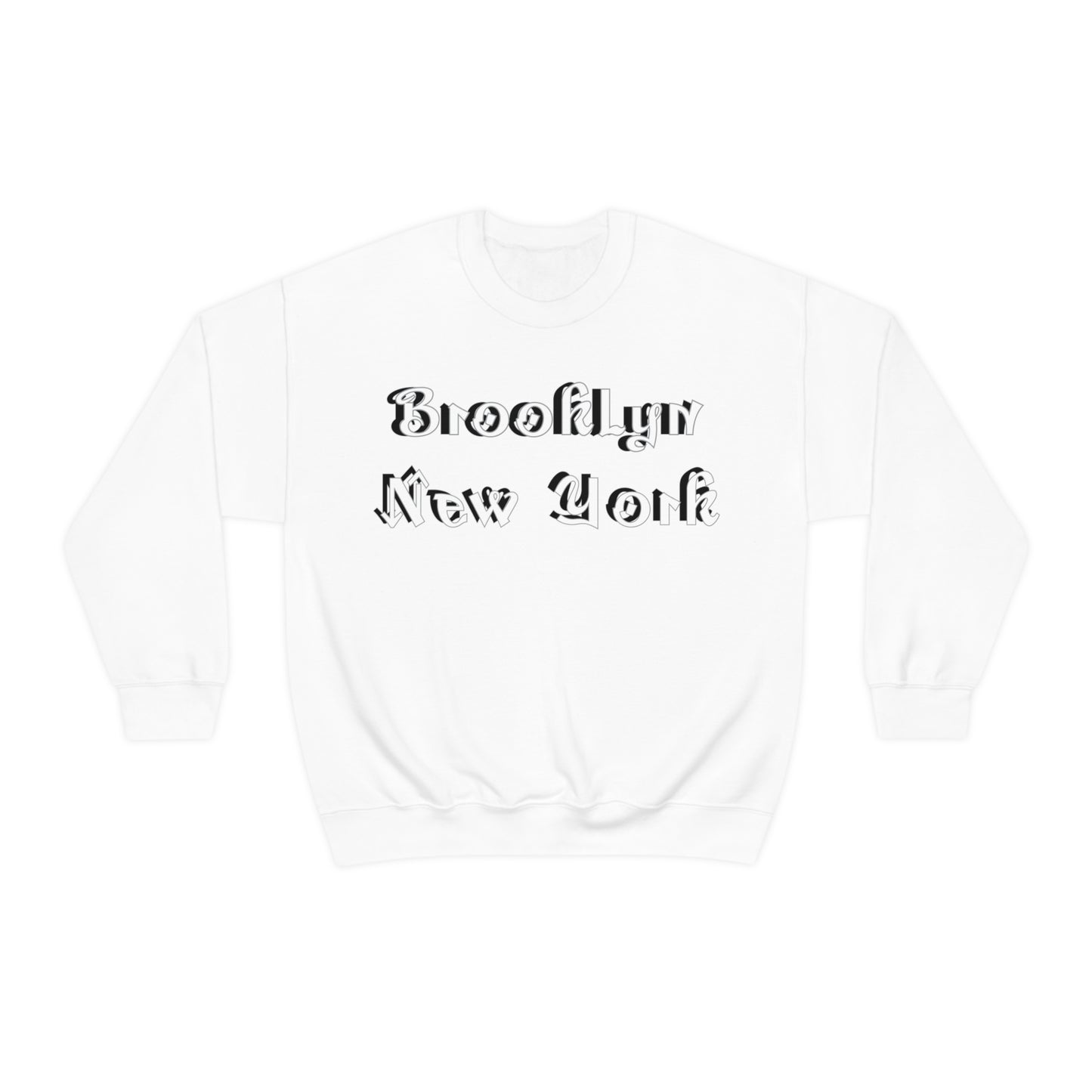 Brooklyn New York Graffitti Crewneck Sweatshirt