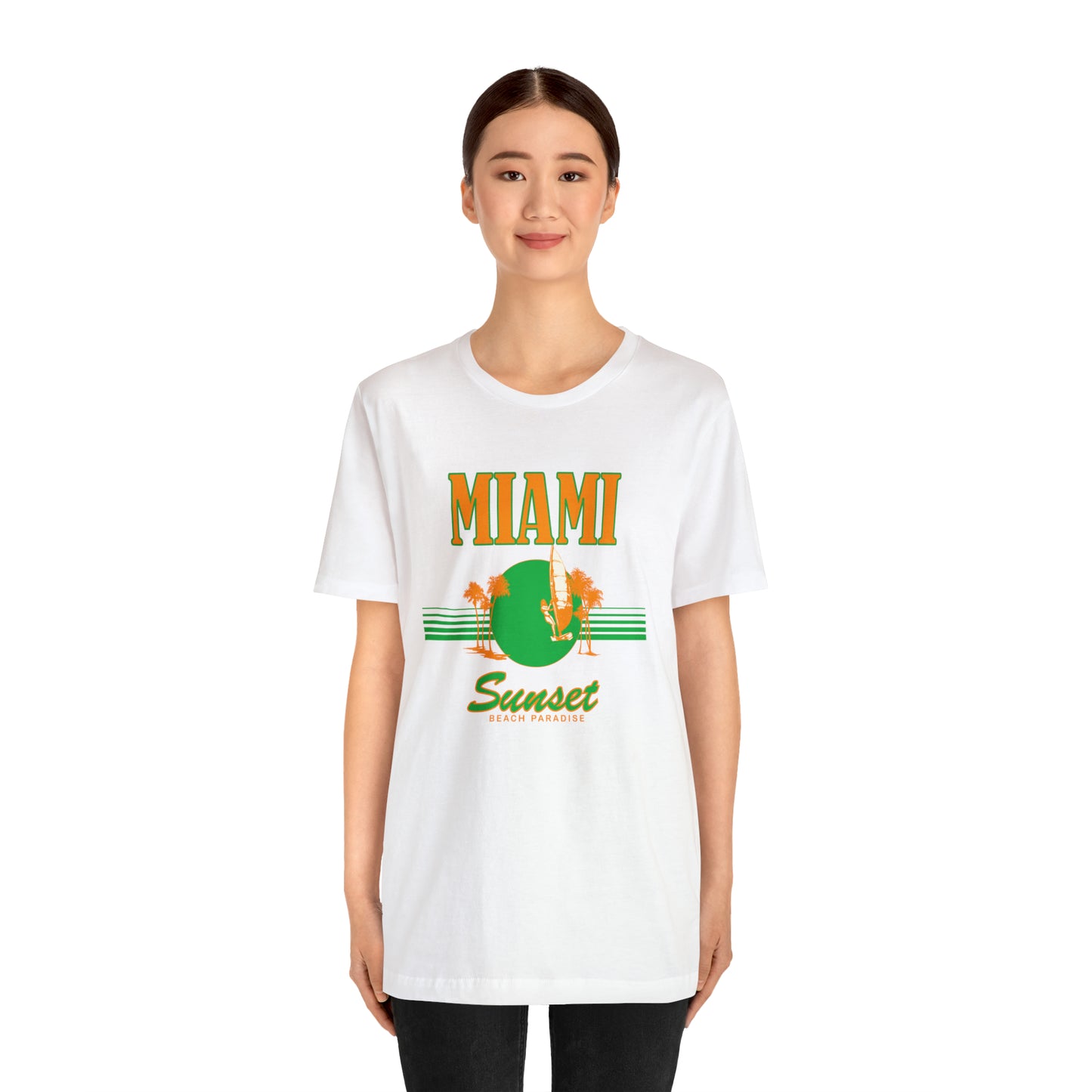 Miami Sunset Beach Paradise T-Shirt