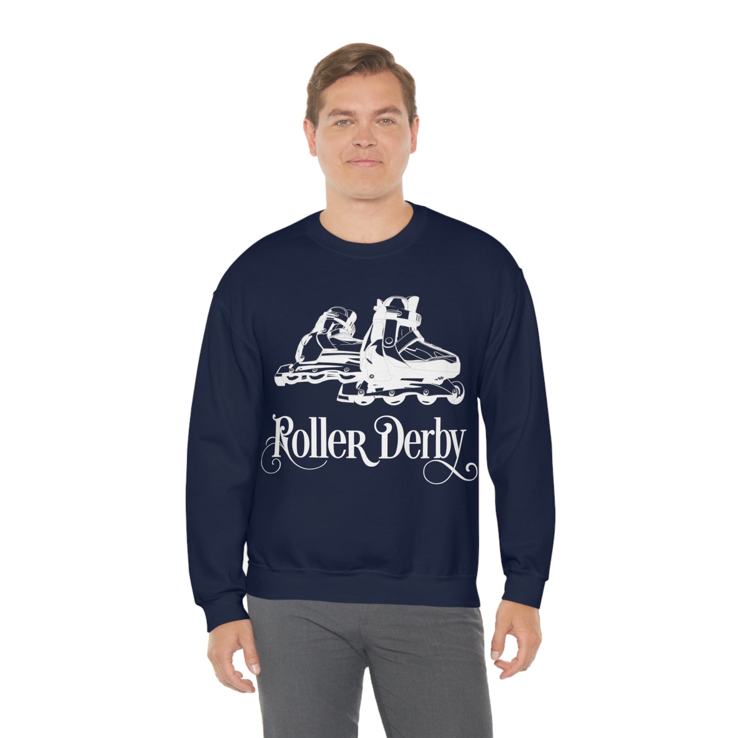 Roller_Derby Crewneck Sweatshirt