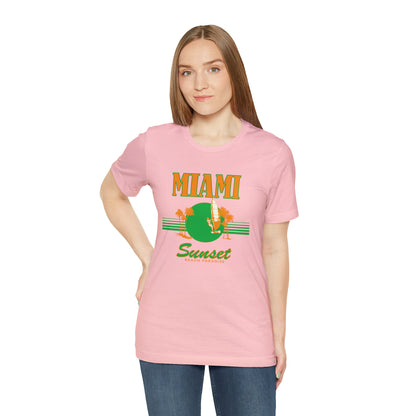 Miami Sunset Beach Paradise T-Shirt