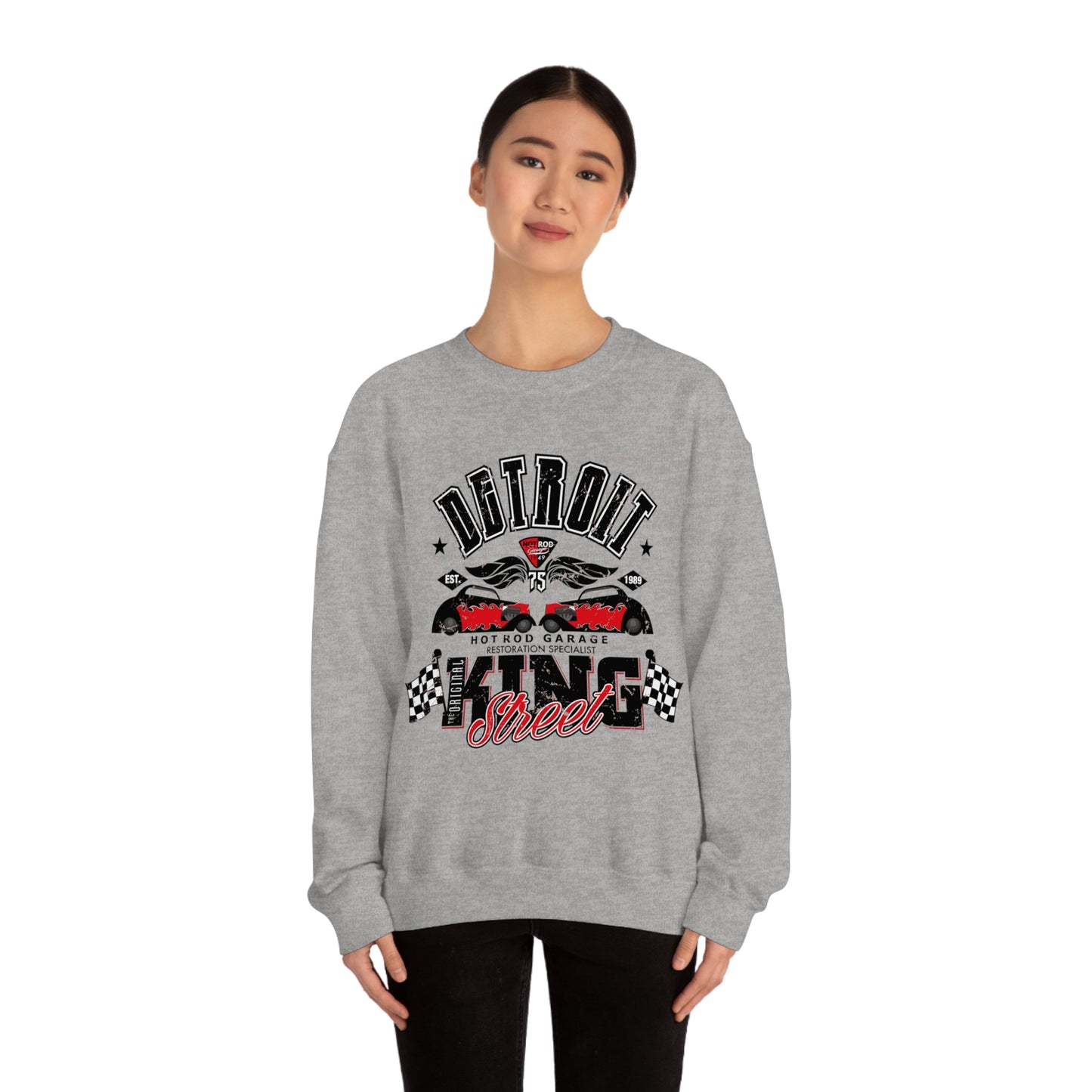 Detroit Street King Crewneck Sweatshirt