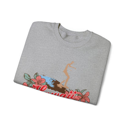 Hawaii Floral Surf Crewneck Sweatshirt