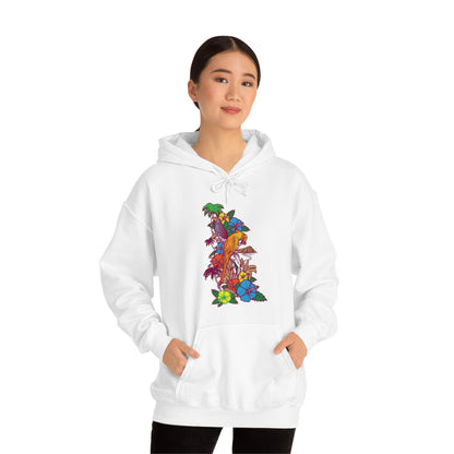 Parrot Jungle Floral Hoodie