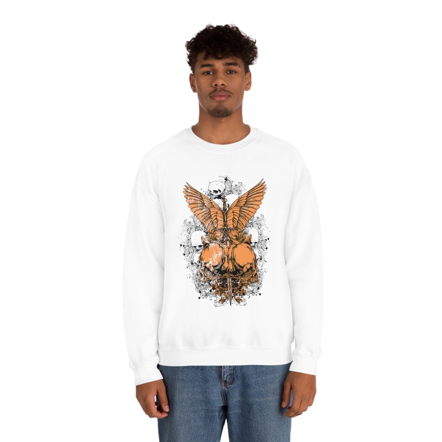 Angel Skulls Crewneck Sweatshirt