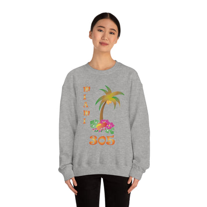 Miami Palm Tree Crewneck Sweatshirt