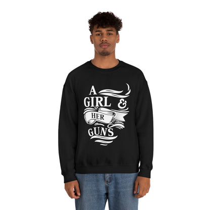 A Girl and Her Guns Crewneck Sweatshirt