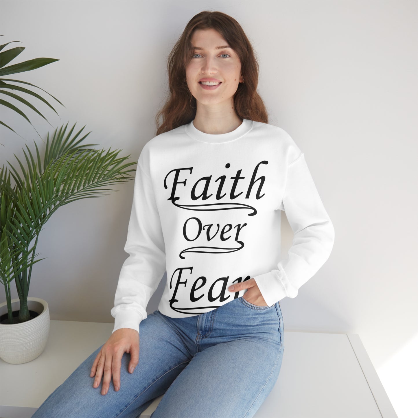 Faith Over Fear Crewneck Sweatshirt