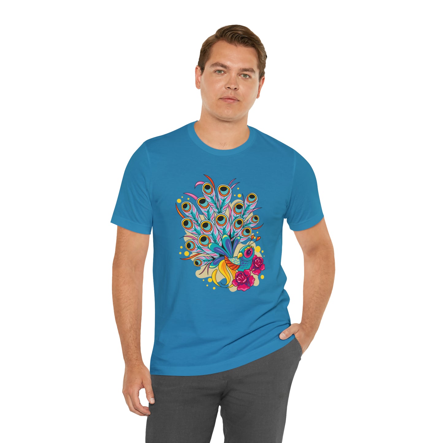 Colorful Peacock T-Shirt