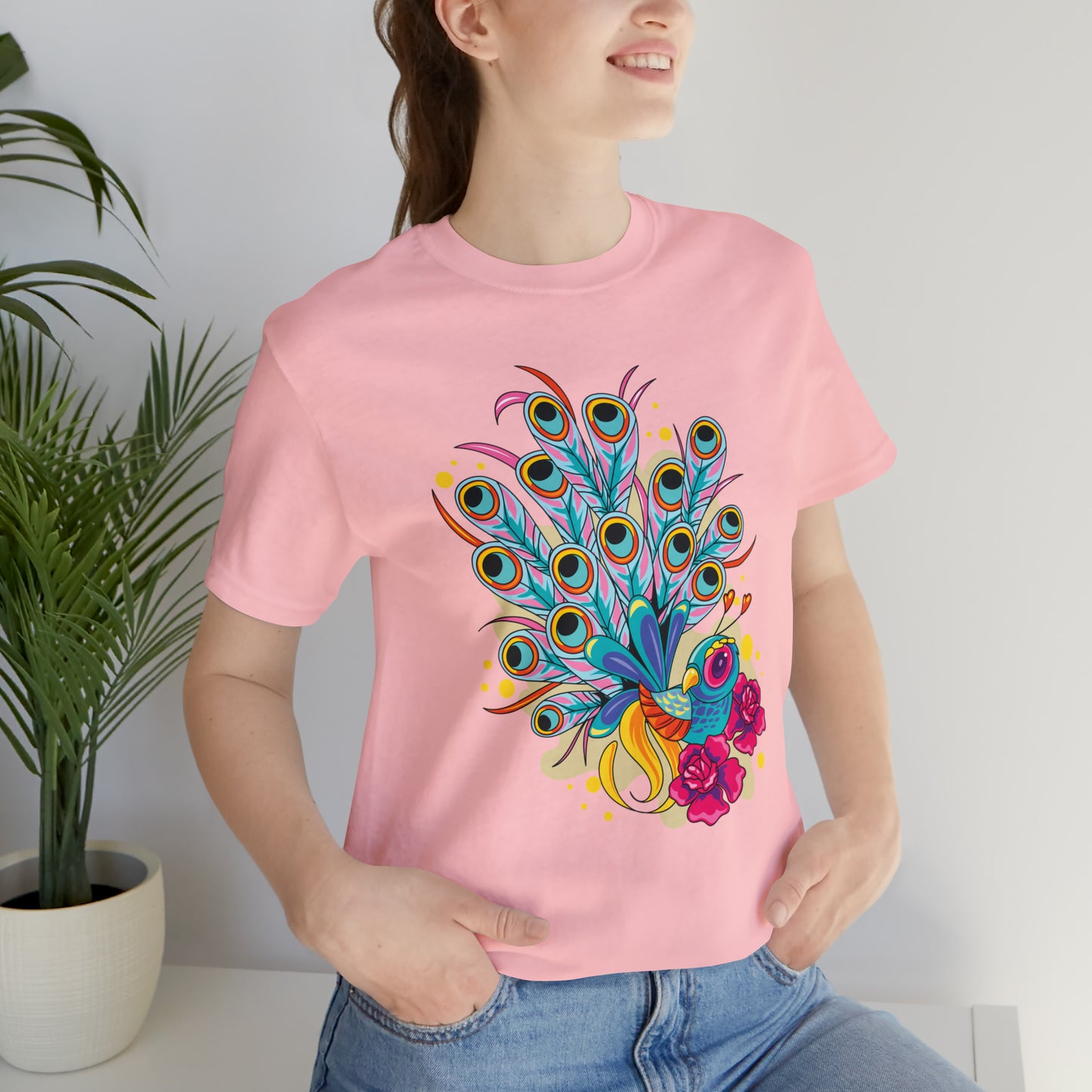 Colorful Peacock T-Shirt