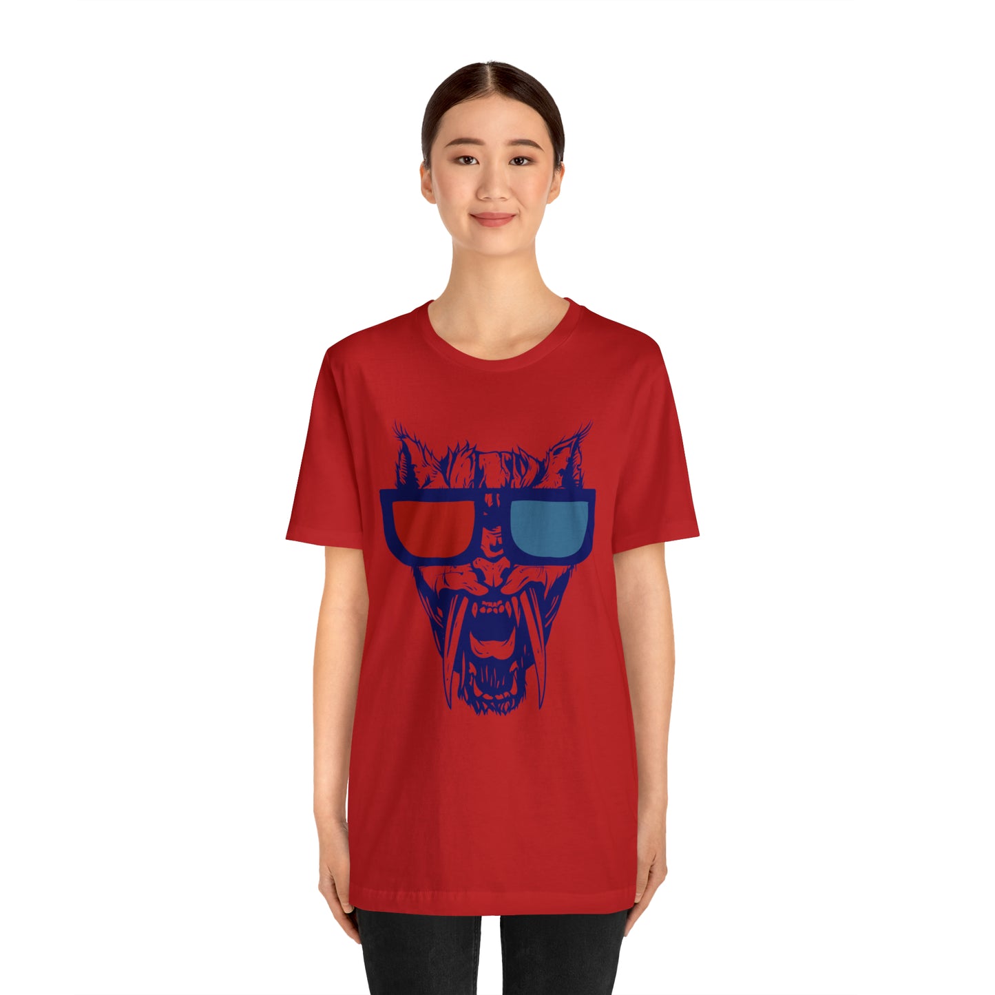 3D Glasses Tiger T-Shirt