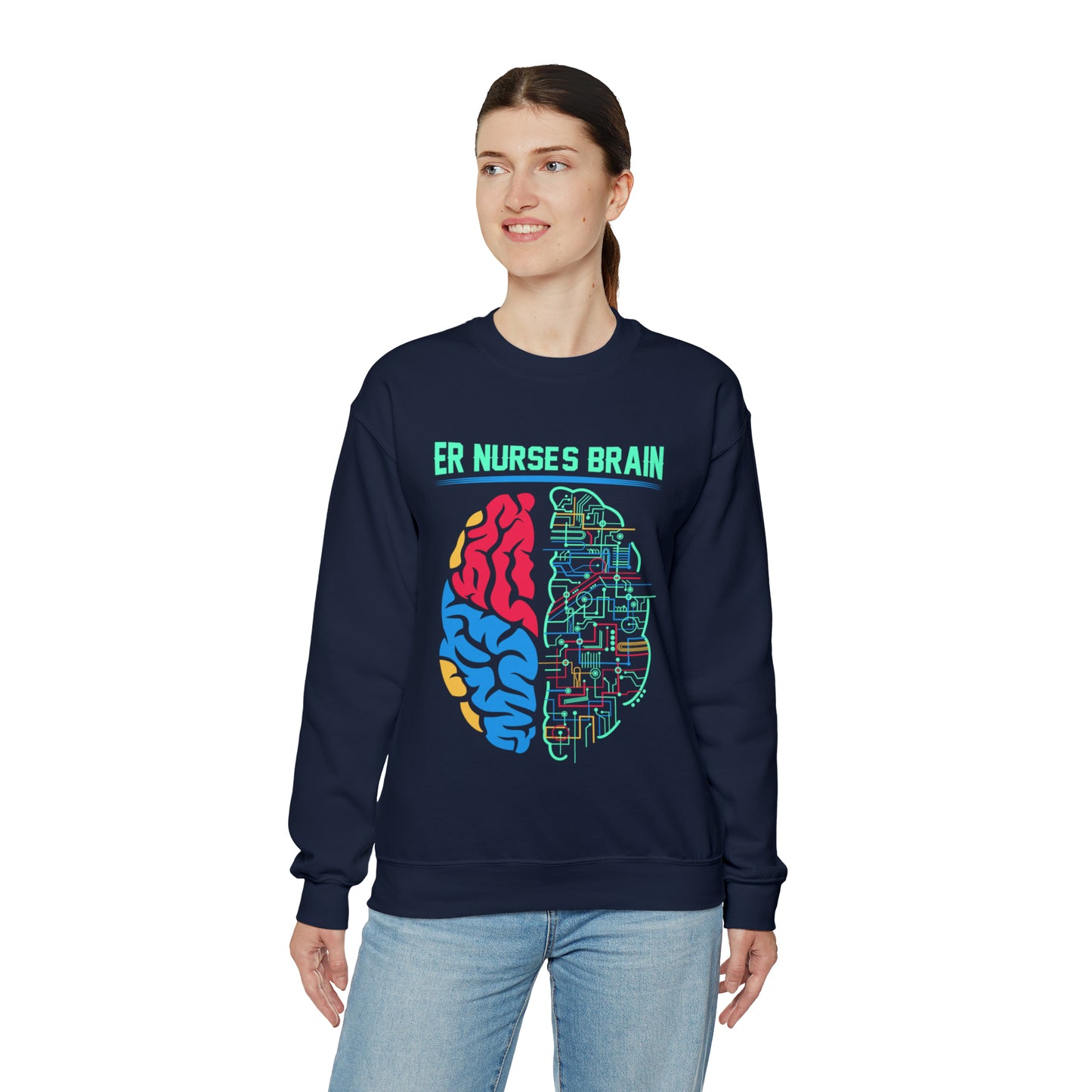 Nurses brain Crewneck Sweatshirt