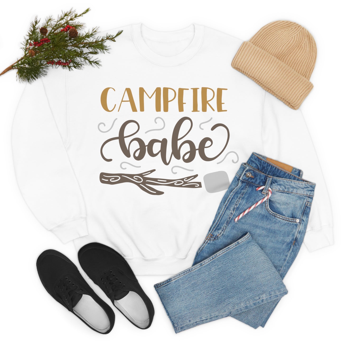 Campfire_babe Crewneck Sweatshirt