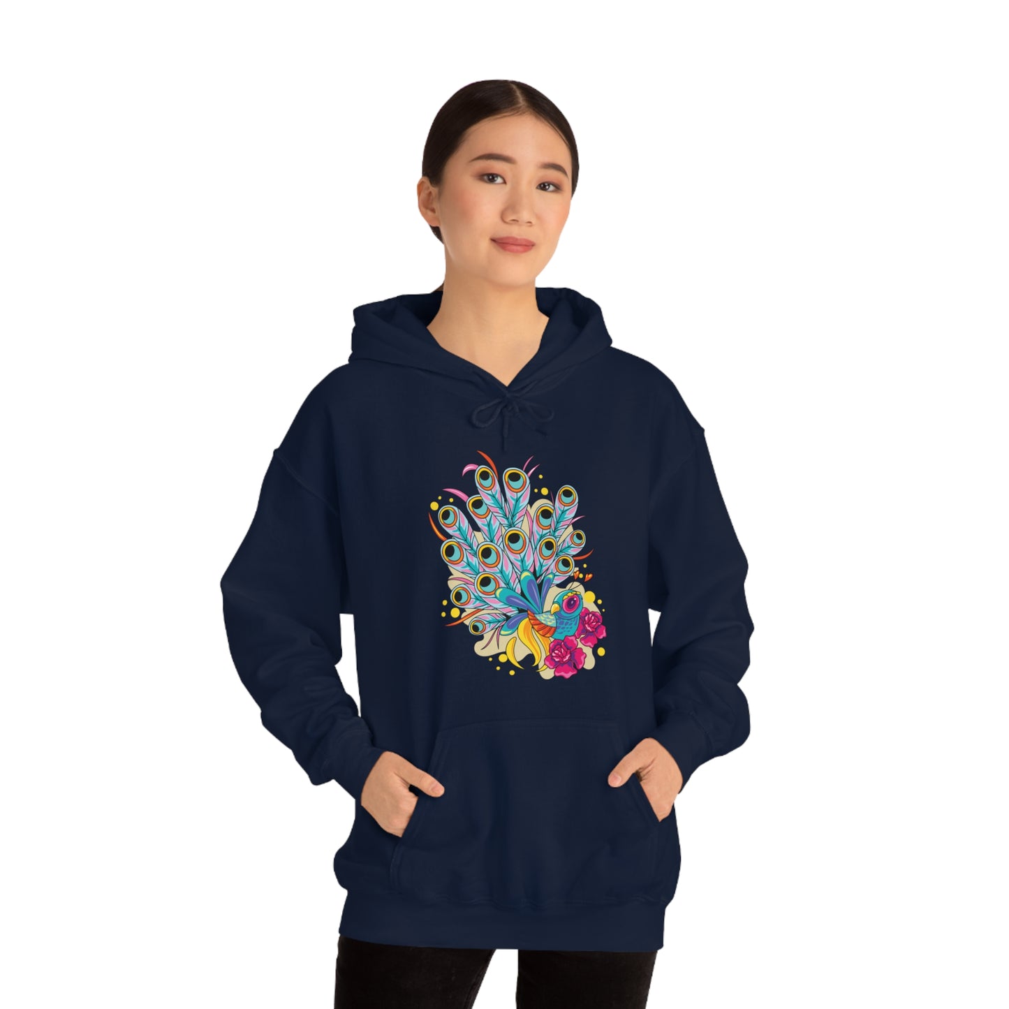 Colorful Peacock Hoodie