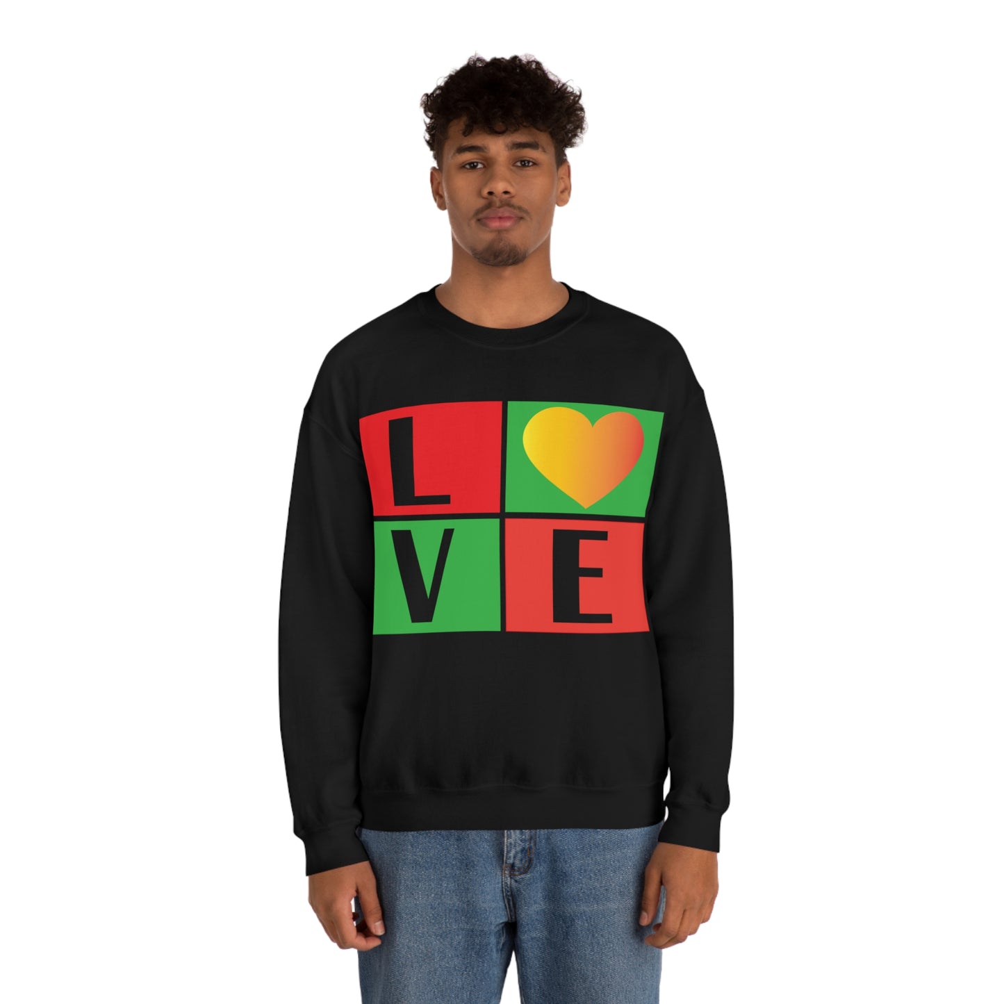 Love Squares Crewneck Sweatshirt