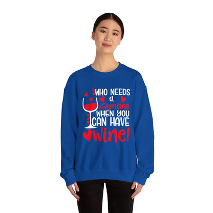 Valentine vs Wine Crewneck Sweatshirt