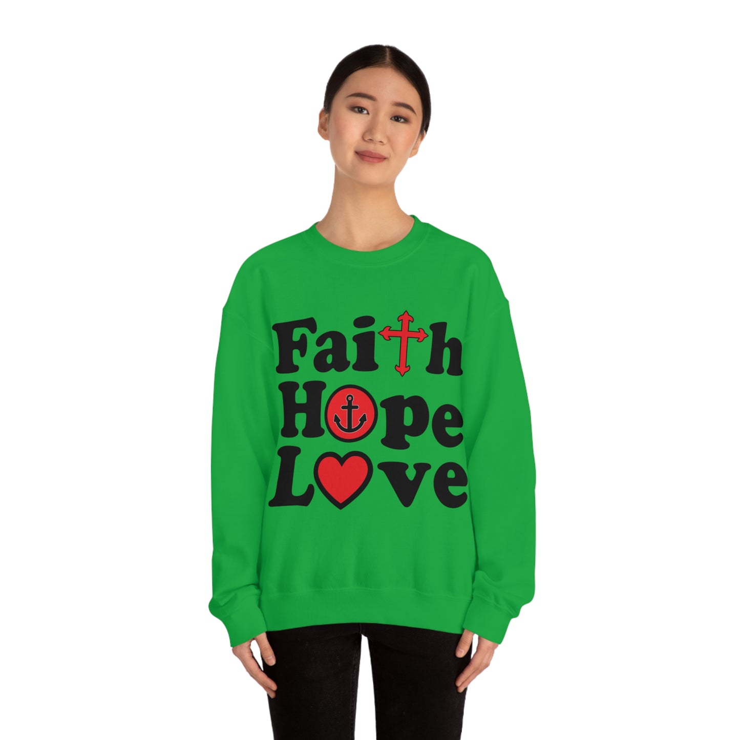 Faith Hope Love Crewneck Sweatshirt