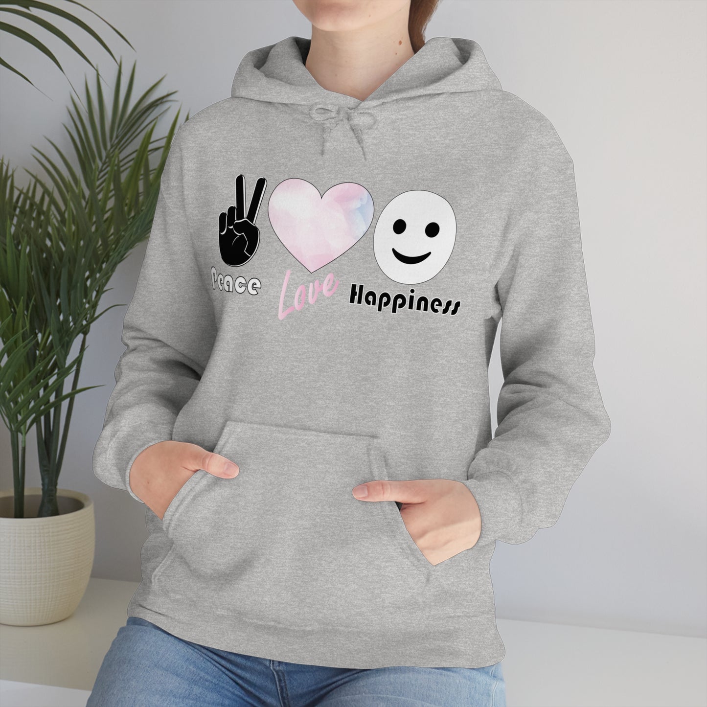 Peace-Love-Happiness Hoodie