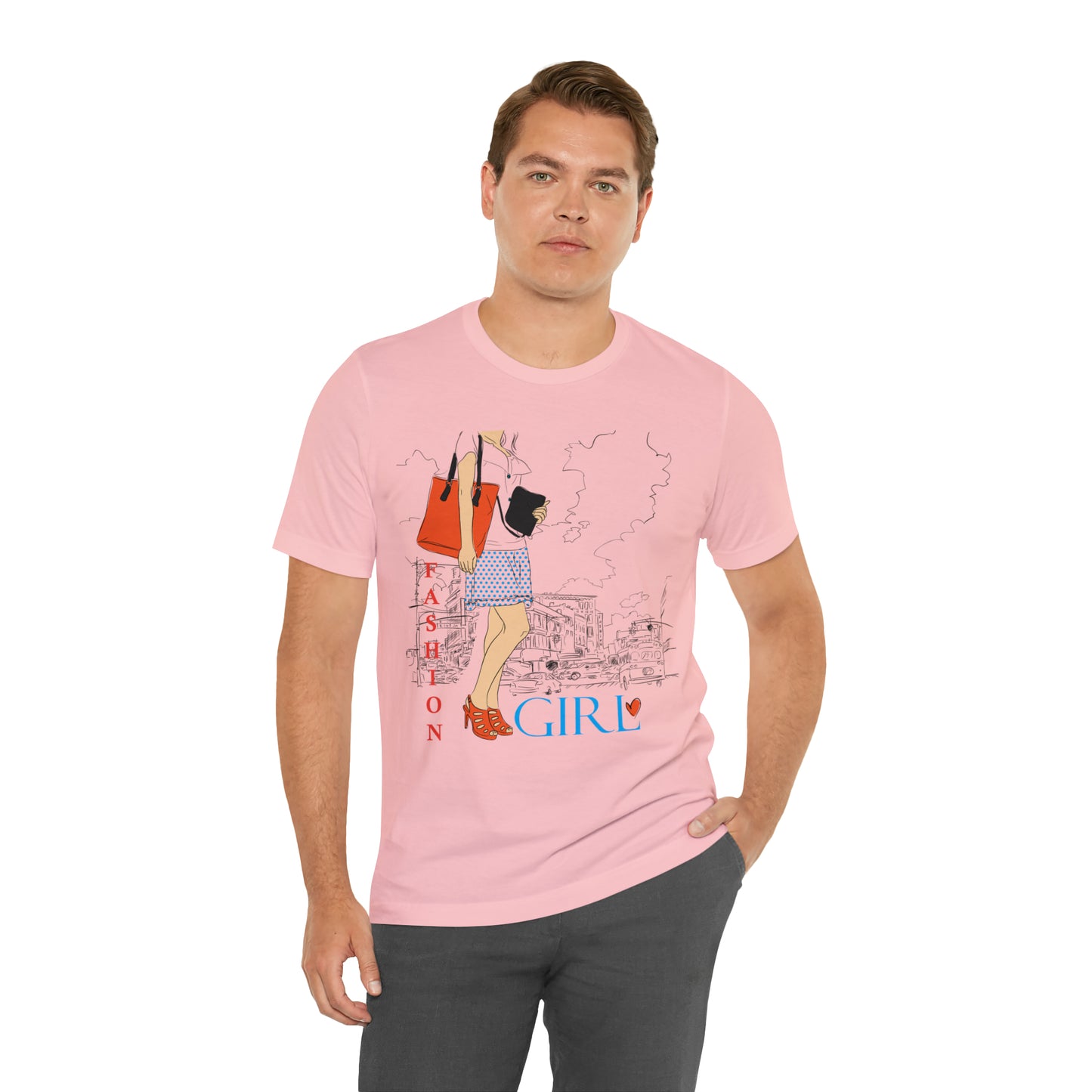 Fashion girl with a bag T-Shirt