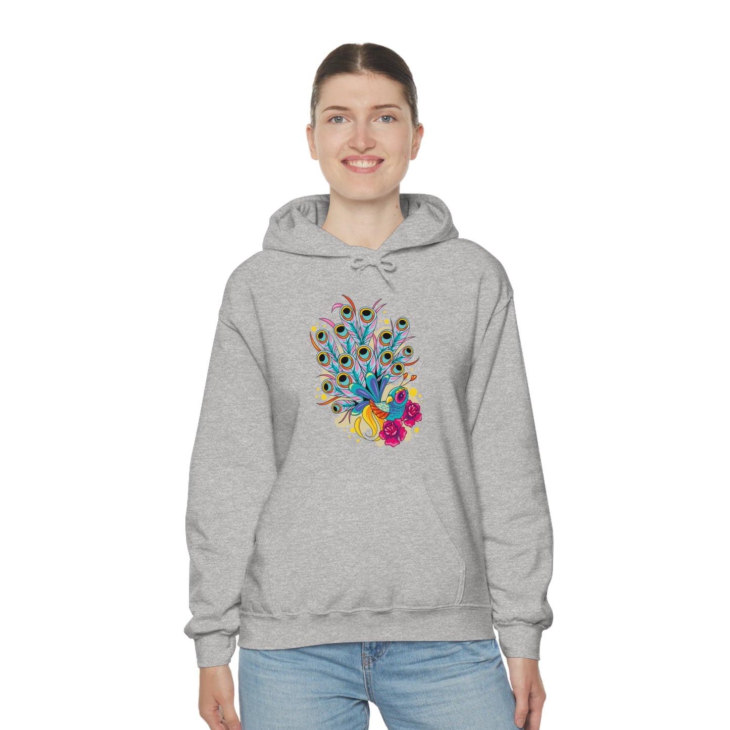 Colorful Peacock Hoodie