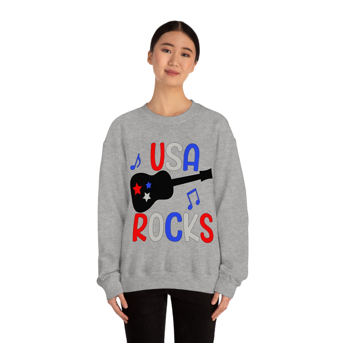 USA-Rocks Crewneck Sweatshirt