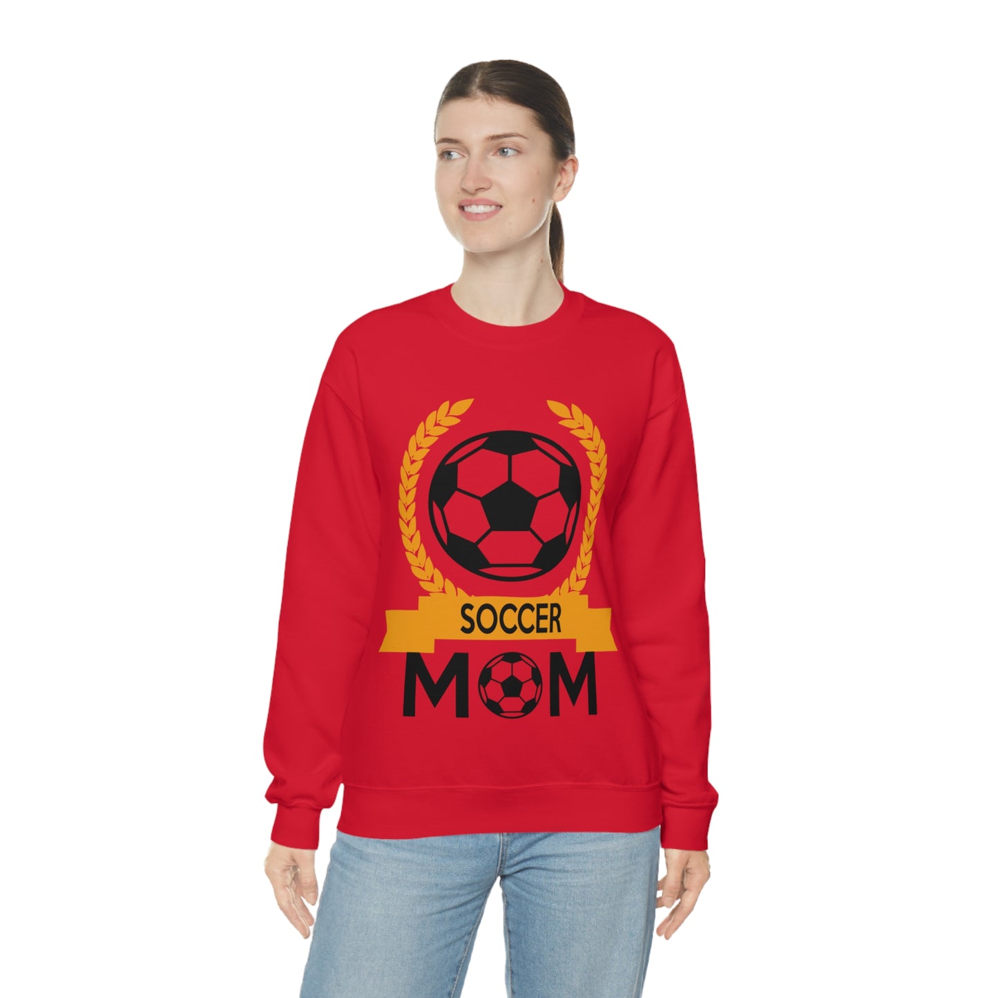 Soccer mom crest Crewneck Sweatshirt