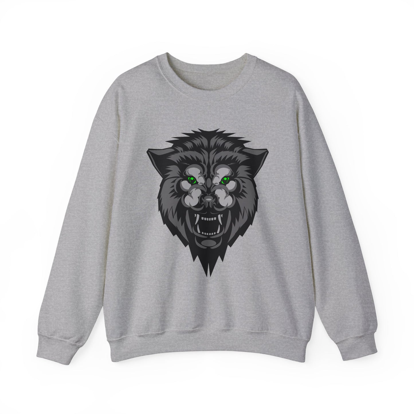 Green eyes wolf Crewneck Sweatshirt