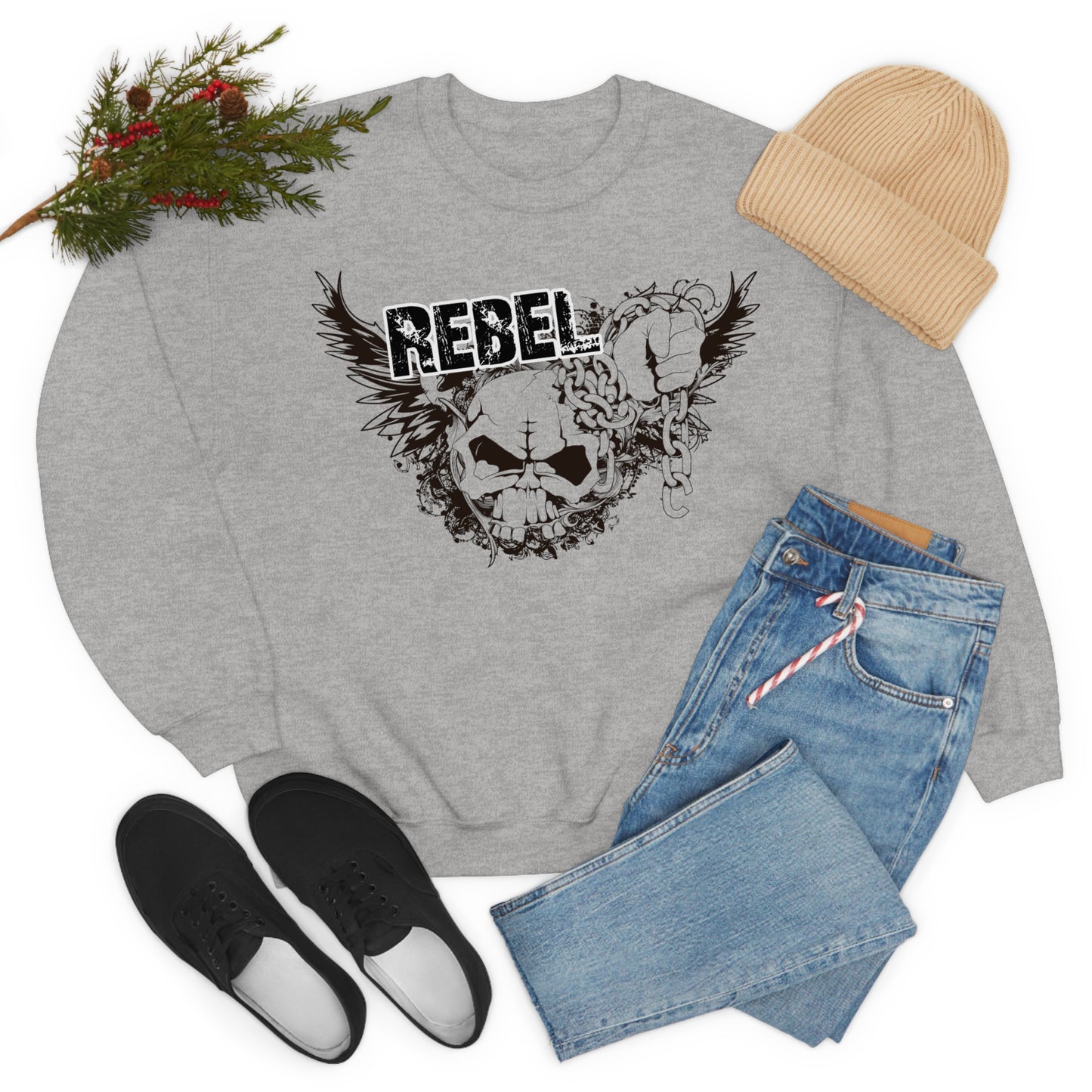 Rebel Skully Crewneck Sweatshirt