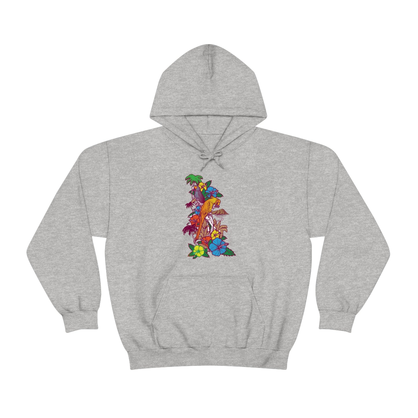 Parrot Jungle Floral Hoodie