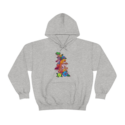 Parrot Jungle Floral Hoodie