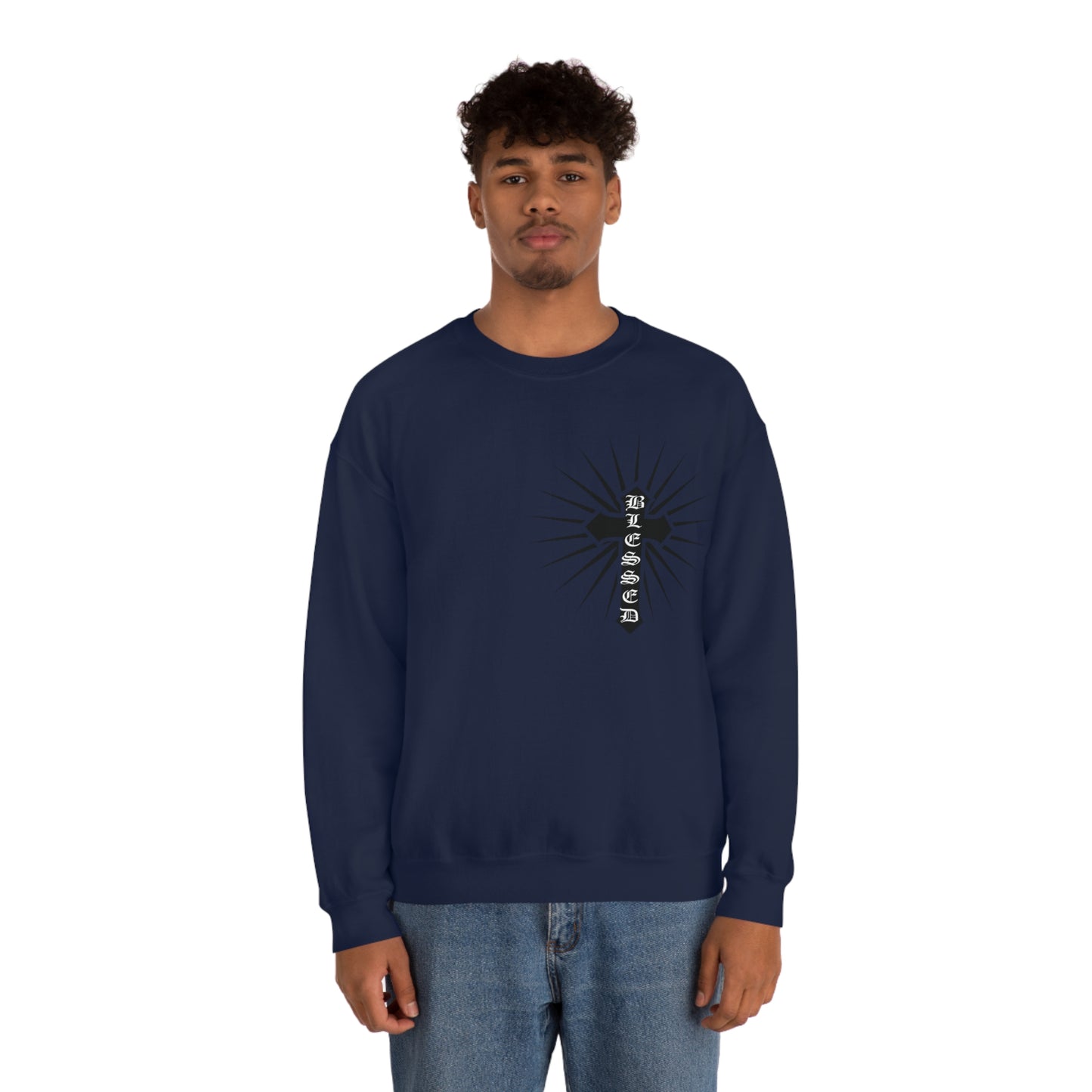 Blessed Cross Crewneck Sweatshirt