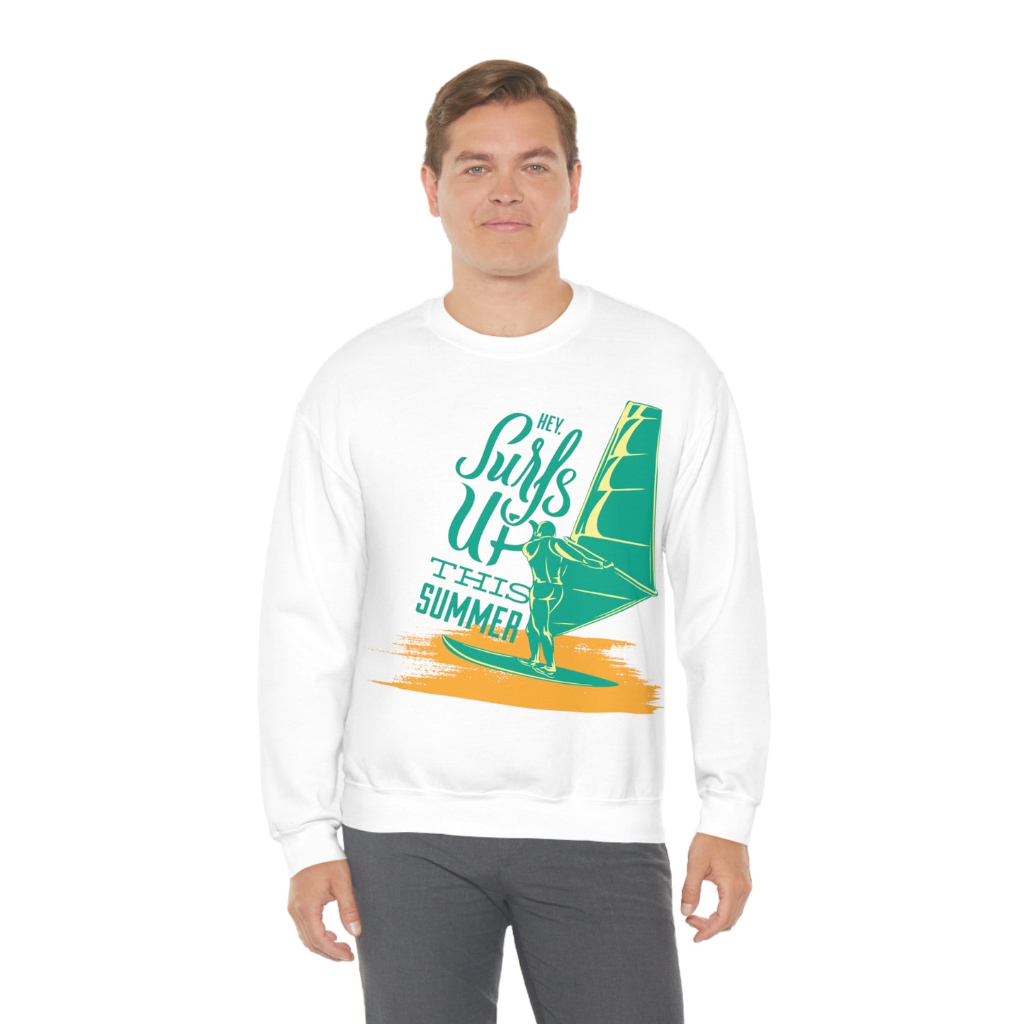 Hey Surfs Up Crewneck Sweatshirt