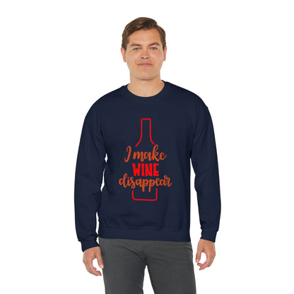 I_make_wine_disappear Crewneck Sweatshirt