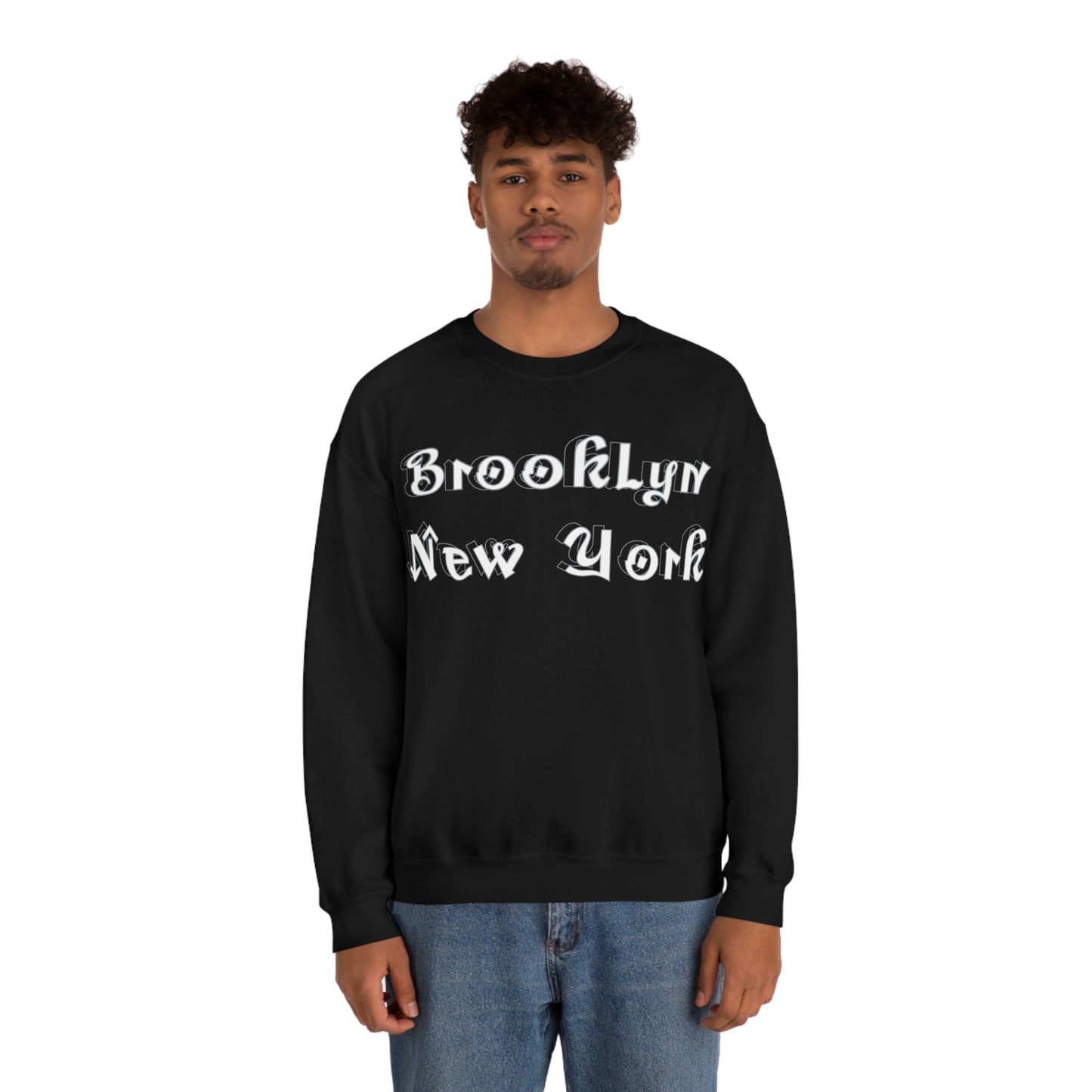 Brooklyn New York Graffitti Crewneck Sweatshirt