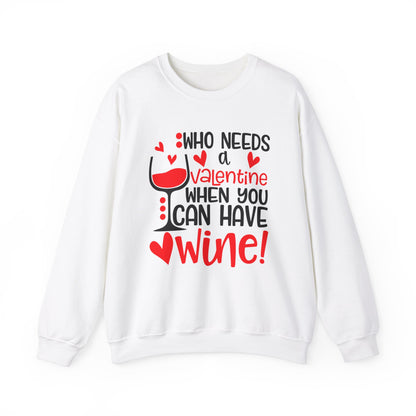 Valentine vs Wine Crewneck Sweatshirt