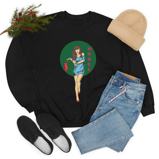 Model girl Crewneck Sweatshirt