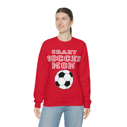 Crazy soccer mom Crewneck Sweatshirt