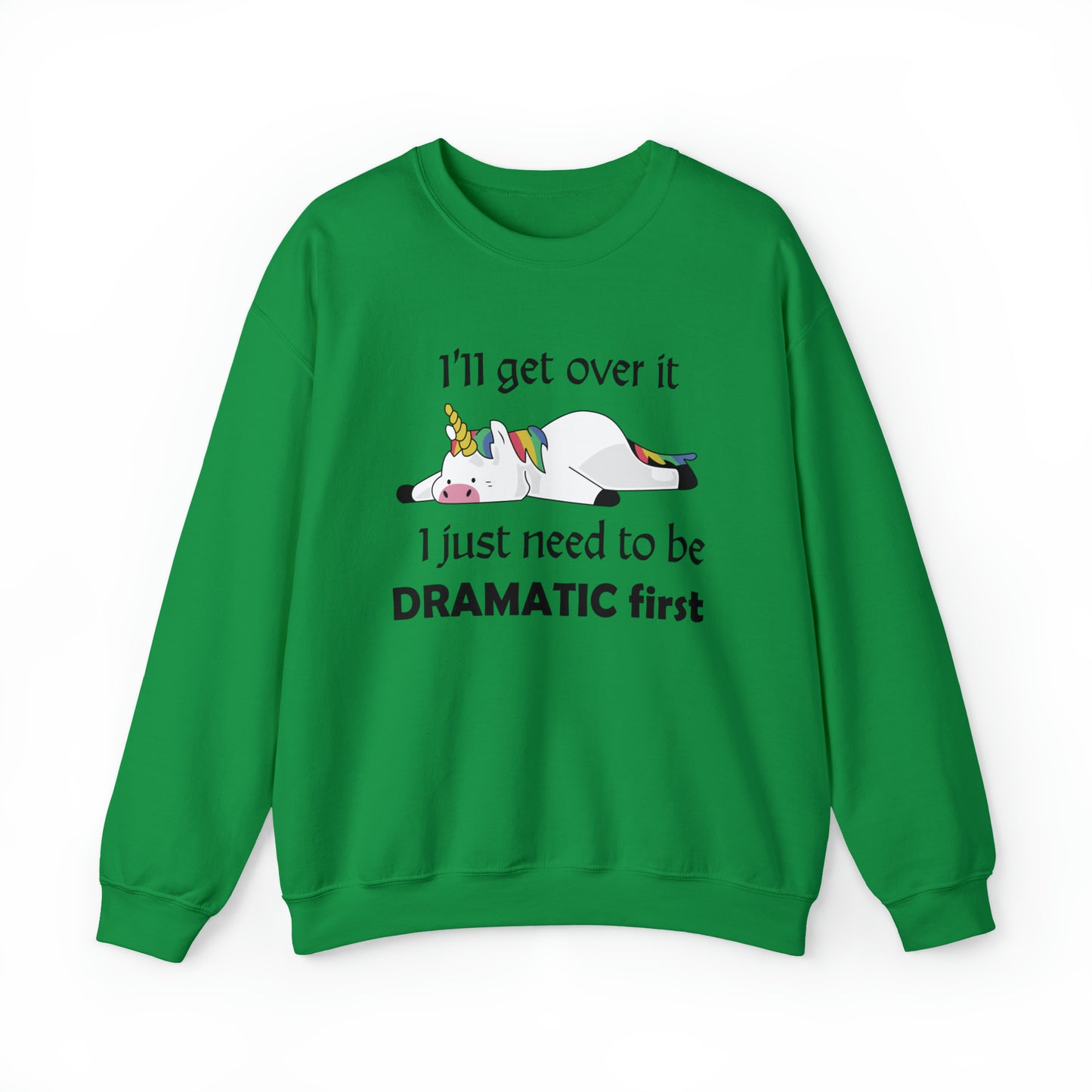 Dramatic Unicorn Crewneck Sweatshirt