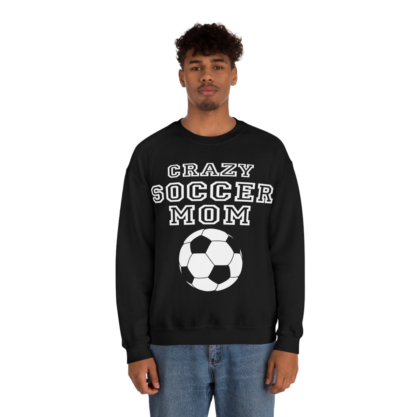 Crazy soccer mom Crewneck Sweatshirt