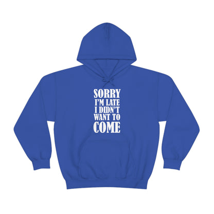 Sorry I'm late Hoodie