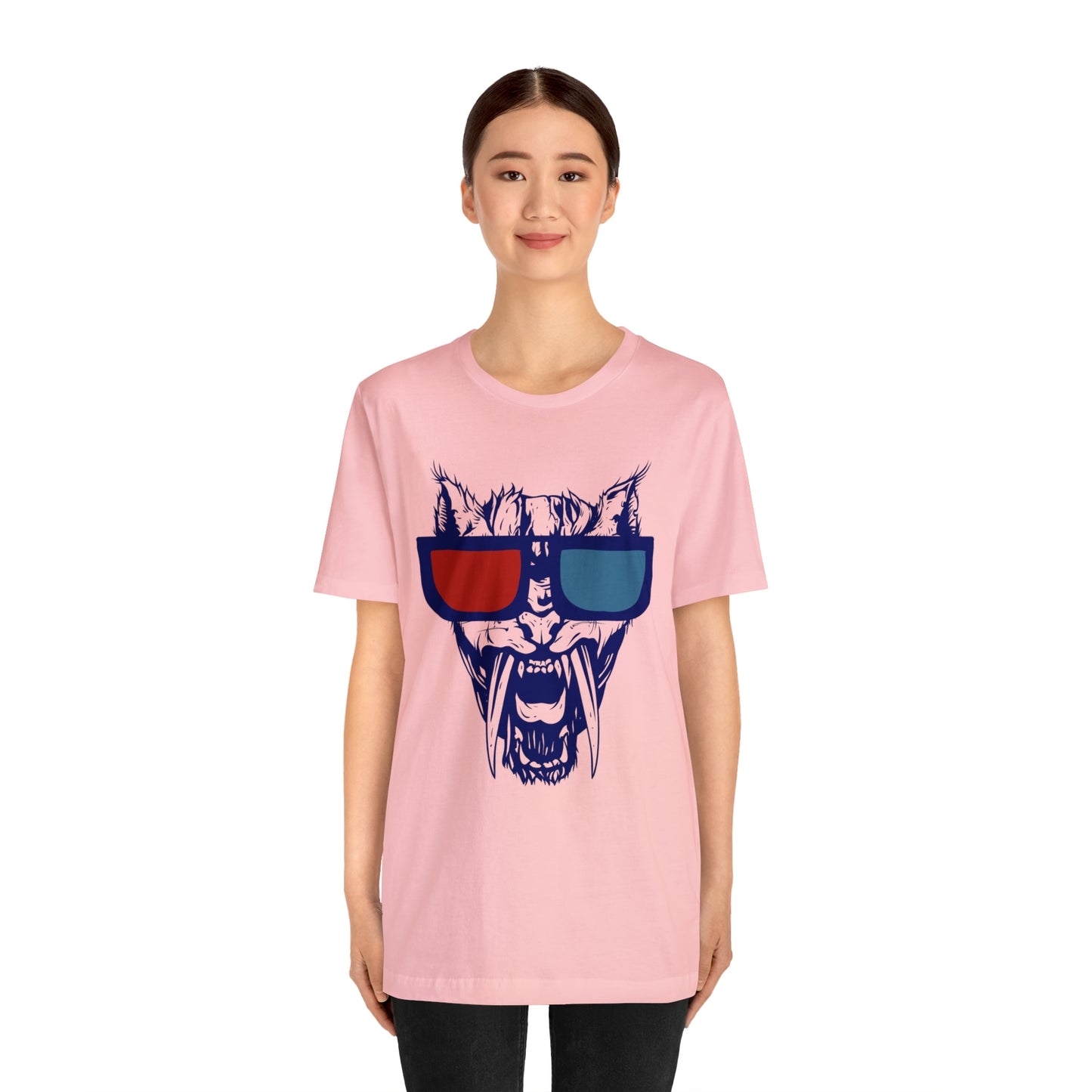 3D Glasses Tiger T-Shirt