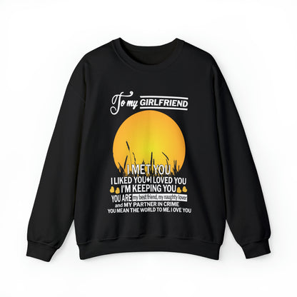 My girlfriend means the world to me Crewneck Sweatshirt