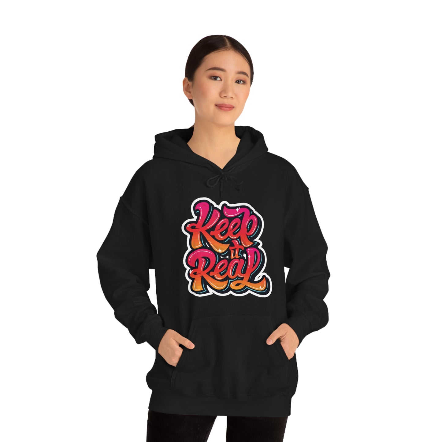 Keep it real colorful graffiti logo Hoodie