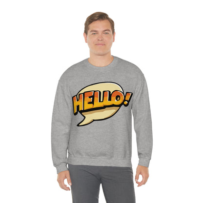 Hello! colorful Crewneck Sweatshirt