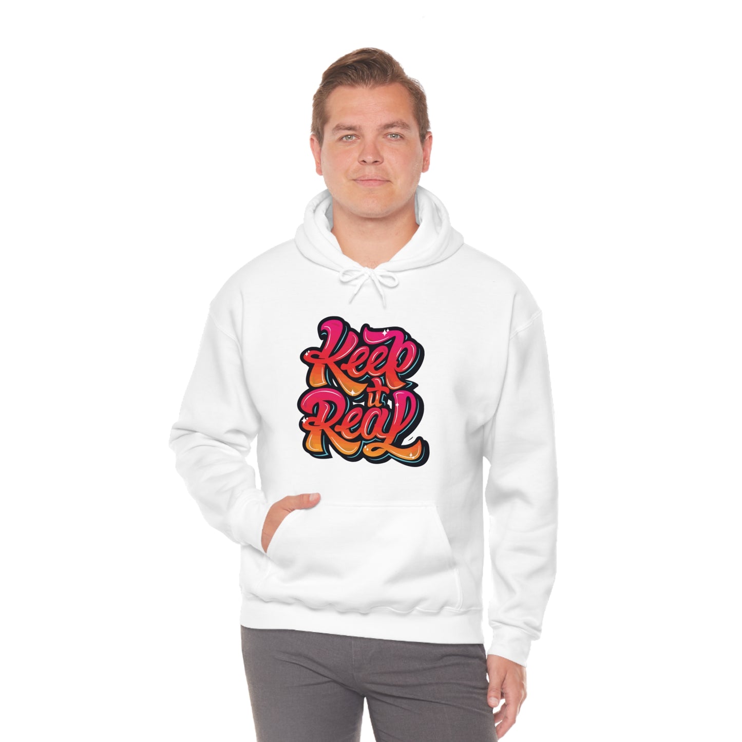 Keep it real colorful graffiti logo Hoodie