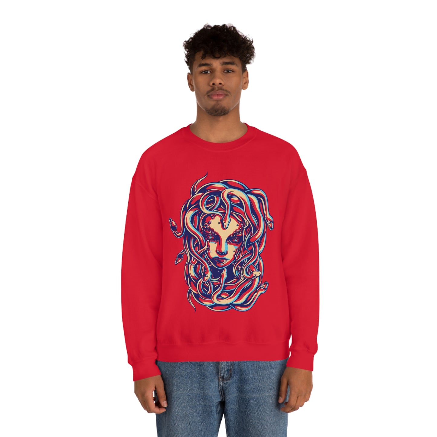 3D Medusa Crewneck Sweatshirt