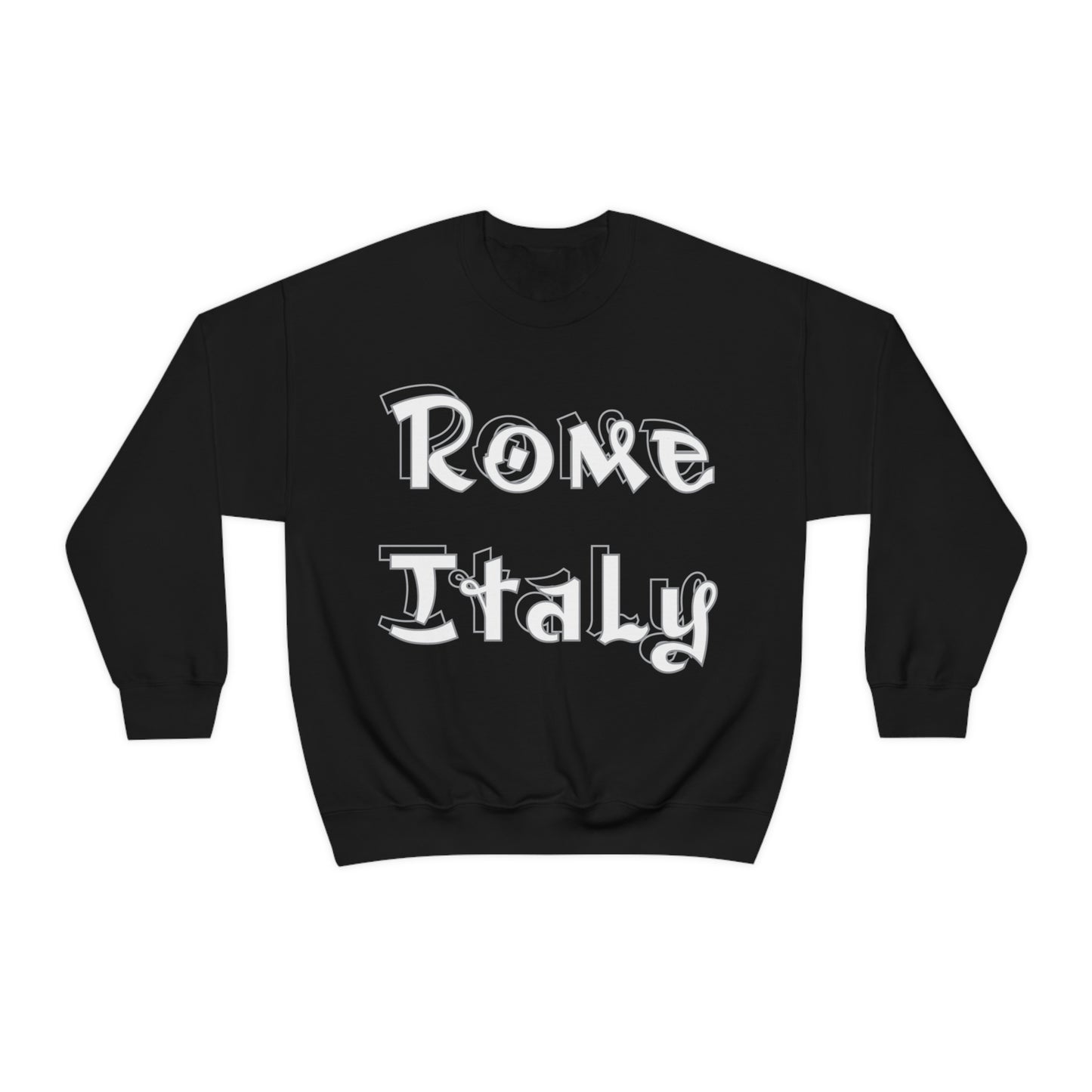 Rome Italy Graffiti Crewneck Sweatshirt