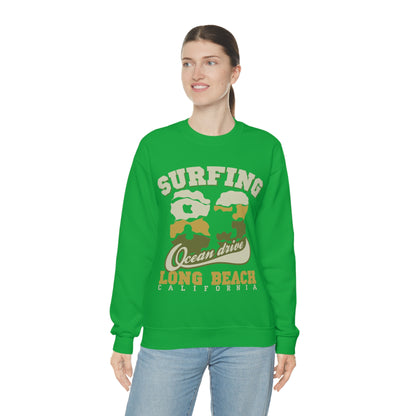 Long Beach Surfing Crewneck Sweatshirt