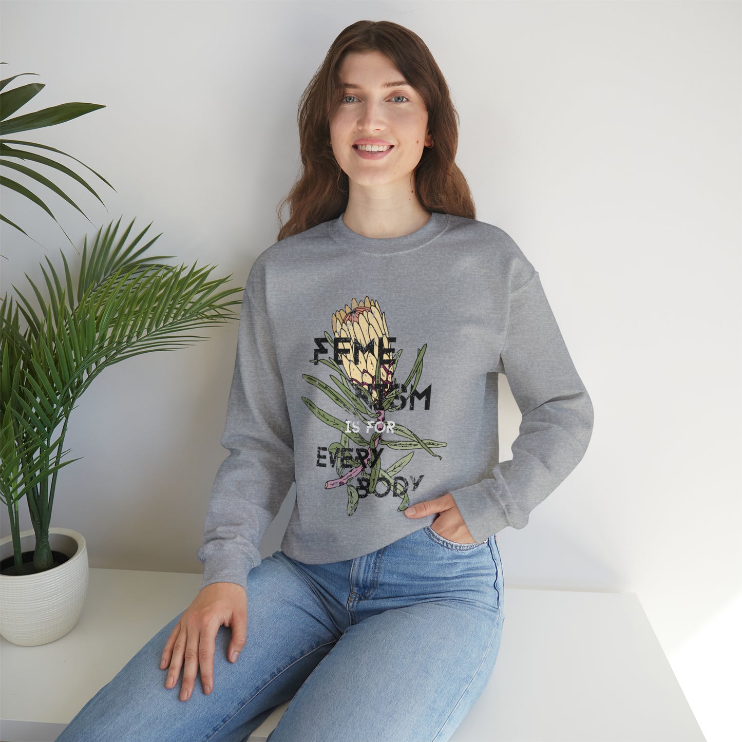 Feminism Is For Everybody  Crewneck Sweatshirt