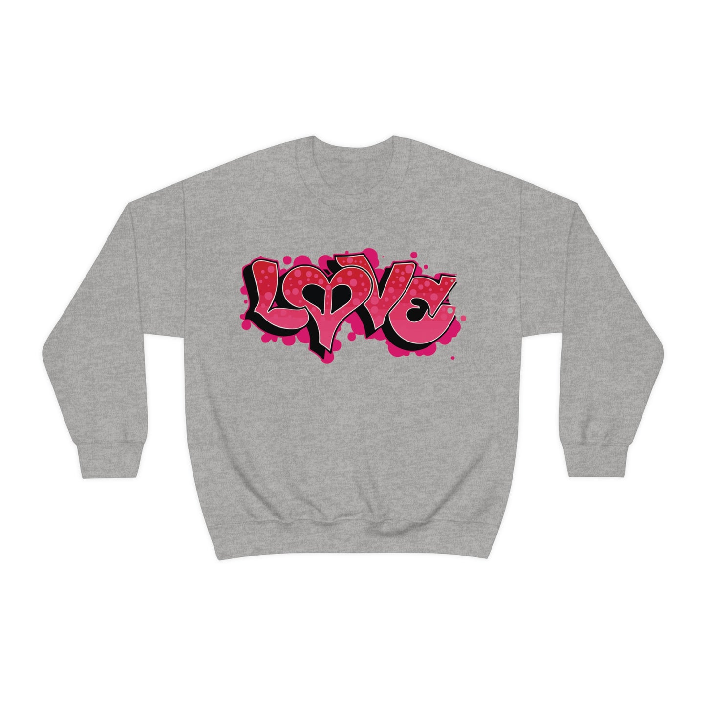 Peace and Love graffiti Crewneck Sweatshirt