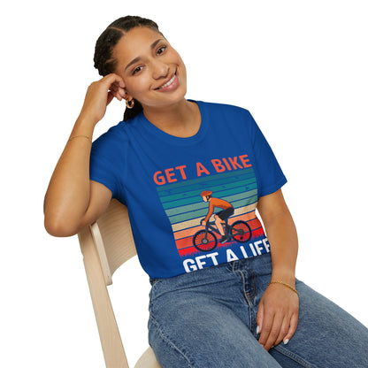 Get a bike and get a life vintage T-Shirt